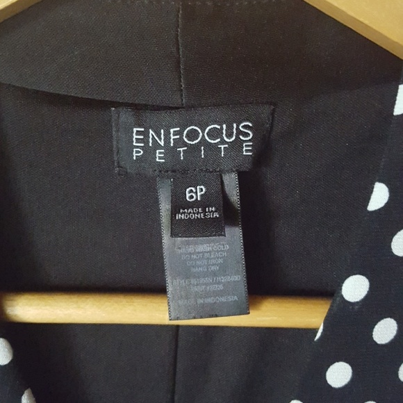 Enfocus Dress Polka Dot Pattern Size 6 Petite - Picture 2 of 4